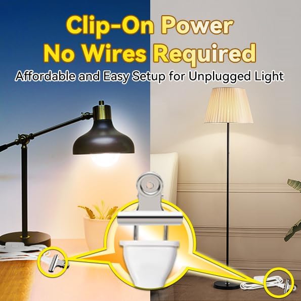 Neporal LITE PRO Rechargeable Light Bulbs, 2600mAh Large Battery Backup Light Bulbs