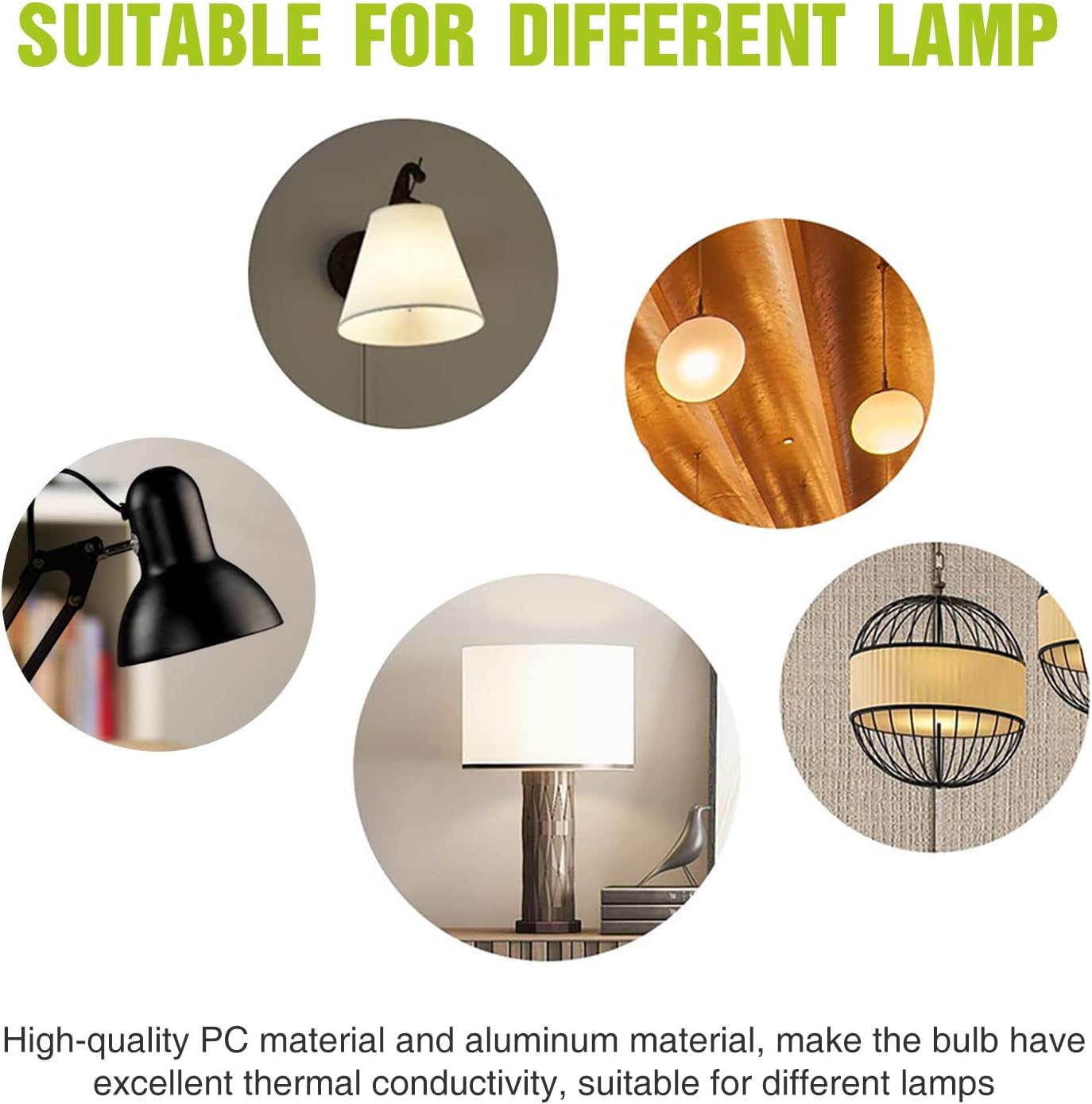 Neporal Rechargeable Light Bulbs Battery Operated Powered Backup Light Bulb, 15W 80W Equivalent 6000K 1200mAh, Emergency Light Bulb for Lamp Camping Works Even Power Outage -2 Packs + 2 Portable Hooks