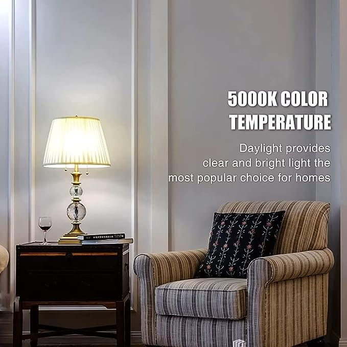 Neporal A19 Rechargeable Light Bulbs Emergency Light Bulb for Power Outages, Led Bulb 60 Watt Equivalent, 5000K Daylight Self-charging Light Bulb 1200mAh Battery Backup Light Bulbs for Daily, Emergency Use