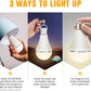 Neporal 4 Pack Emergency Rechargeable Light Bulbs with hook, Daylight, 15W, 80W Equivalent