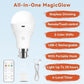 Neporal MagicGlow Rechargeable Light Bulbs with Remote,USB Rechargeable, B22