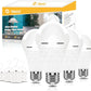Neporal LITE PRO Rechargeable Light Bulbs, 2600mAh Large Battery Backup Light Bulbs