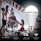 Neporal Rechargeable Light Bulbs, Battery Operated, Powered Backup, 15W, E26