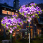 Neporal Solar Garden Lights Outdoor Waterproof IP65, Dusk to Dawn Purple Carnation