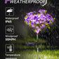 Neporal Solar Garden Lights Outdoor Waterproof IP65, Dusk to Dawn Purple Carnation