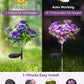 Neporal Solar Garden Lights Outdoor Waterproof IP65, Dusk to Dawn Purple Carnation