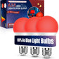 Neporal Red Light Bulbs for Sleep 9W, 100% Blue Light Blocking Red Night Light, 625nm Sleep Light for Melatonin Promoting, A19 60W Equivalent Dim Light Bulbs for Bedroom, Baby Nursery,3 Pack