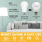 Neporal A19 Rechargeable Light Bulbs Emergency Light Bulb for Power Outages