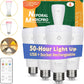 Neporal MAGICPRO Rechargeable Light Bulbs with Remote, Socket & USB Rechargeable, Up to 50H Battery Life