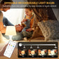 Neporal MagicGlow Rechargeable Light Bulbs with Remote, 3-Color Shift 1800K-4000K-6000K, Dimmable, USB Rechargeable Battery Operated Light Bulb Up to 20 Hours, 15W A19 LED Emergency Light Bulbs 4 Pack