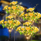 Neporal Solar Lights Outdoor Decorative, Solar Garden Lights with Carnation Flower