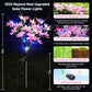 Neporal Solar Flowers Outdoor Waterproof IP65, 5-Head Snow Lotus with 20+ Flowers