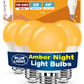 Neporal Warm Light Bulbs 2200K Amber Light Bulbs, 9W 60W Equivalent No Blue Bulbs for Sleep, Soft Yellow A19 E26 Bulb, Flicker-Free Bedroom Nursery Bedside & Living Room Night Light, [4] Pack