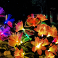 Neporal 4PK Outdoor Solar Flowers+Multi-Color Solar Butterfly Lights, Swaying Garden Decor
