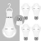 Neporal 【Dedicated to 220V】A19 Emergency Rechargeable Light Bulbs, 60 Watt Equivalent, 5000K Daylight, 1200mAh Battery Backup