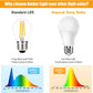 Neporal Amber Light Bulbs 9W, Soft Warm Sleep Light Bulbs 60W Equivalent, Blue Light Blocking Amber Night Light Bulbs 1800K, Bedtime Light Bulb for Healthy Sleep.