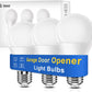 Neporal Garage Door Opener LED Light Bulb Universal A19 9W 60W Equivalent 6000K Cool White Ultra Bright E26 Base Compatible with Most Garage Door Openers Minimize Interference, Pack of 3