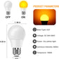 Neporal Amber Light Bulbs, 9W 60W Equivalent A19 Soft Light Bulbs, 3 Pack Blue Light Blocking Warm Light Bulbs, 1800K Amber Night Light Bulbs, Dim Light Bulbs for Healthy Sleep and Baby Nursery Light