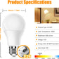 Amber Light Bulbs 4PK, 9W 60 Watt Equivalent, Blue Blocking Light Bulbs 1800K, Soft Warm Sleep Light Bulbs A19, Amber Night Light Bulb E26 for Bedroom and Baby Nursery Light