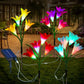 Solar Lights Outdoor Garden Decorative,Neporal Solar Garden Lights with 7-Color Changing Lily Flowers,Solar Flowers Lights Outdoor Garden Waterproof,Garden Solar Lights Decorative for Yard,Patio,Home