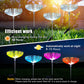 Neporal Solar Lights Outdoor Decorative 4 Pack, 7-Color Changing Solar Flowers, Solar Powered Flower Lights Dusk to Dawn, Solar Garden Stake Lights IP65 Waterproof for Patio, Garden, Yard, Pathway